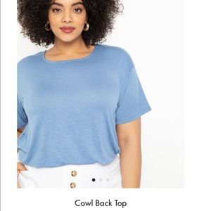 Eloquii Cowl Back Top